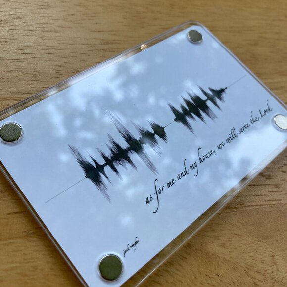As For Me And My House, We Will Serve The Lord Soundwave Magnet - Picture 4 of 6